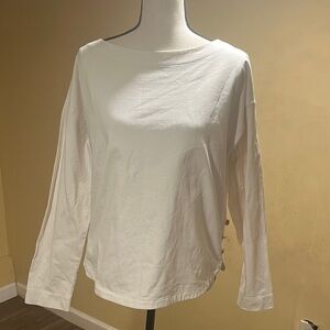 Lauren Ralph Lauren Classic White Long Sleeve Tee